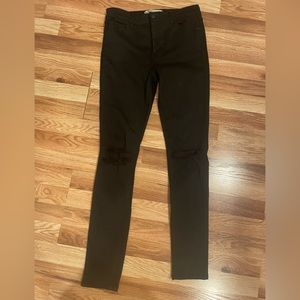 Abercrombie and Fitch black super skinny high rise jeans